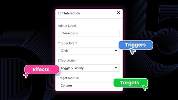 Het verschil begrijpen tussen triggers, effecten en doelen in Divi 5
