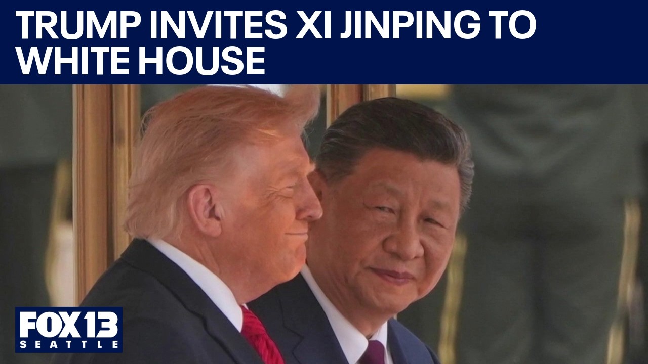 Trump welcomes Xi Jinping to White House to talk trade, security | FOX 13 Seattle