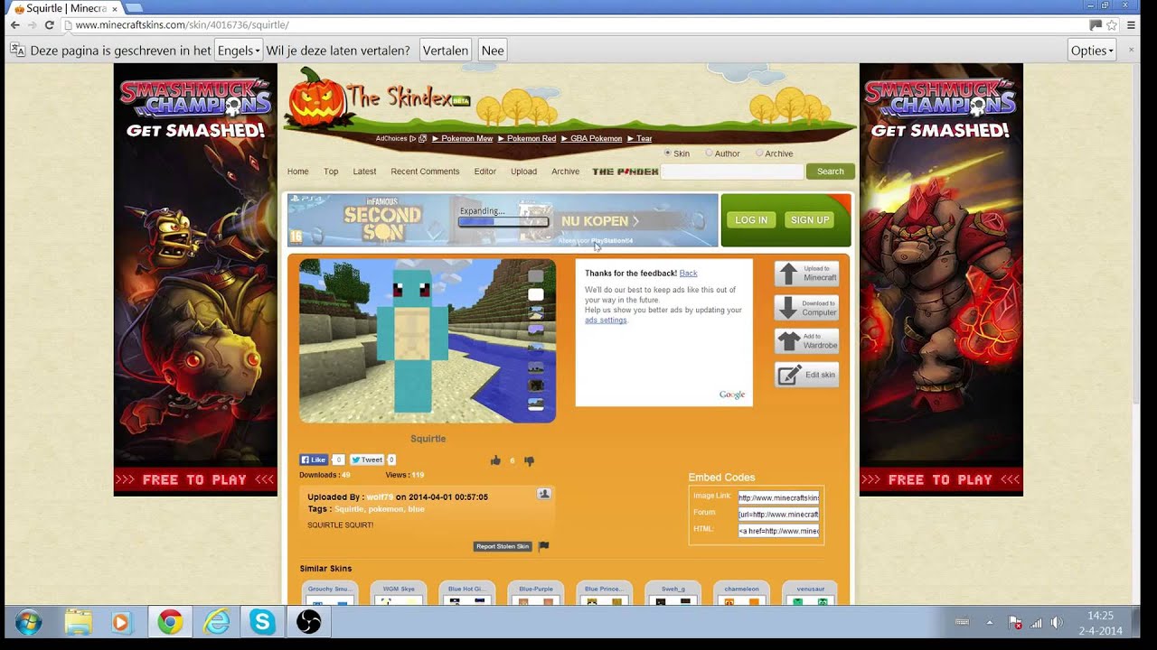 Tutorial 1 Minecraft skin veranderen YouTube