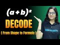 (a+b)² Visual Explanation 😍 | Finally Makes Sense😍| Hidden Secret Behind (a+b)² Formula 🔥