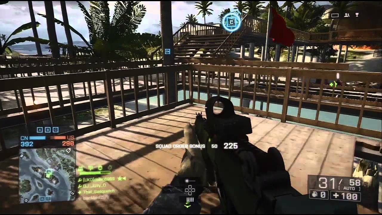 ak-12 gfl Battlefield 4 Conquest on Hainan Resort // AK 5C Gameplay