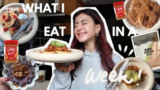 WHAT I EAT IN A WEEK | vegan | 140g protein a day ✨