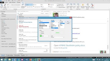 Outlook Inbox Conditional Formatting