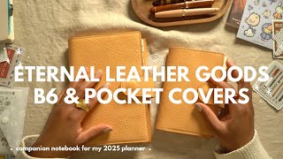 leather planner covers I love | eternal leather goods B6 and pocket #plannercommunity