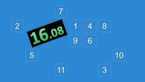 Chimp Test (former) WORLD RECORD 10 Block Speedrun 16.08