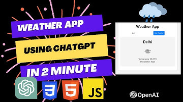 Create a Weather App in 2 Minute using ChatGPT #openai #chatgpt Chatgpt With Ankit