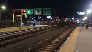 NJ Transit Wrapped River Line Train at Hamilton Avenue With Horn