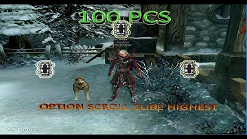 CABAL ONLINE PH - 100 PCS OPTION SCROLL CUBE HIGHEST