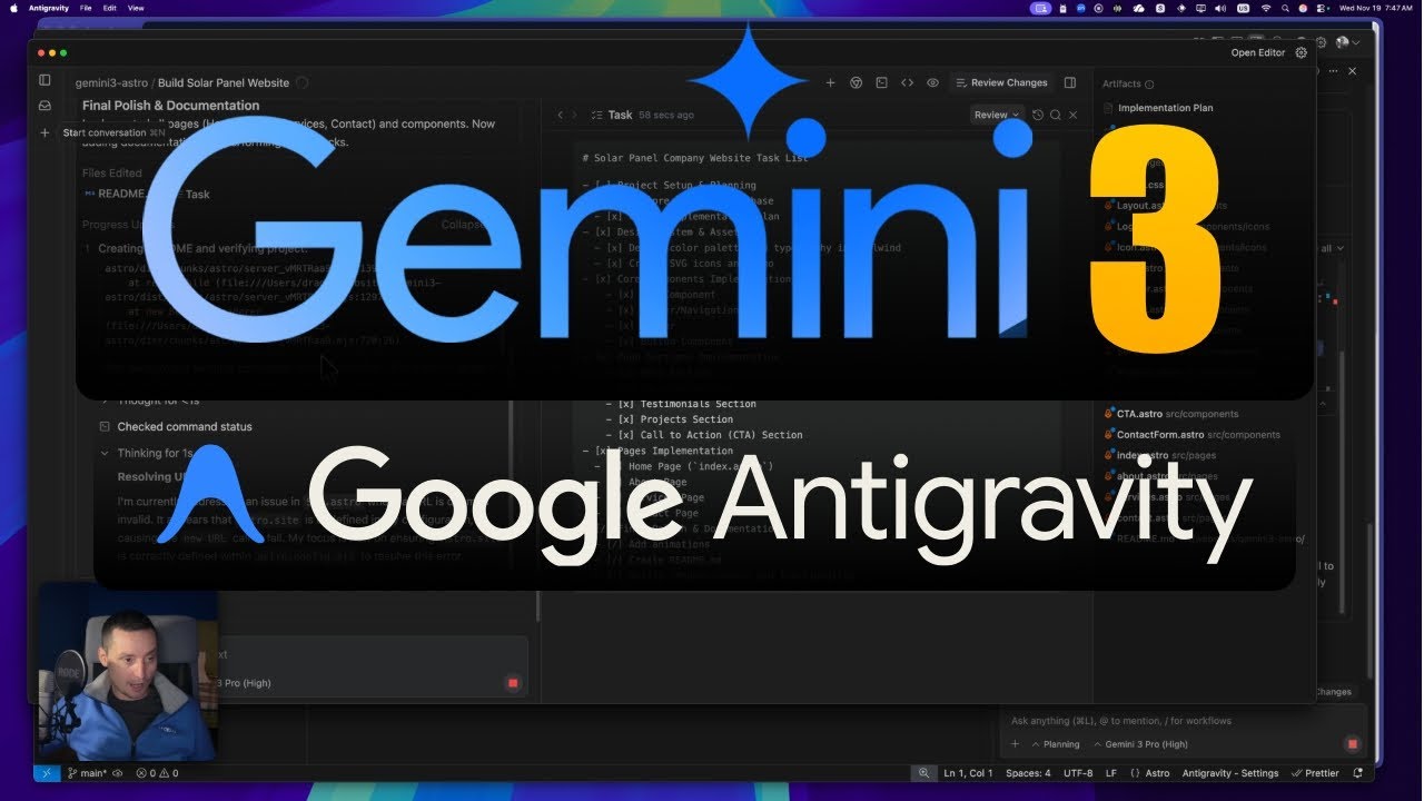 I Tried Google's NEW Gemini 3 + AntiGravity AI for FREE - YouTube
