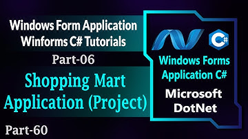 60 | Shopping Mart Application Project In Windows Forms C# | Winforms C# | Part-6 (Hindi/Urdu)