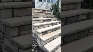 New Stone Veneer Steps &amp; House Foundation in Verona NJ — Masonry Pro Construction