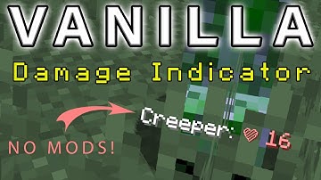 Damage Indicator in Vanilla Minecraft: "Action Health Bar" (datapack)