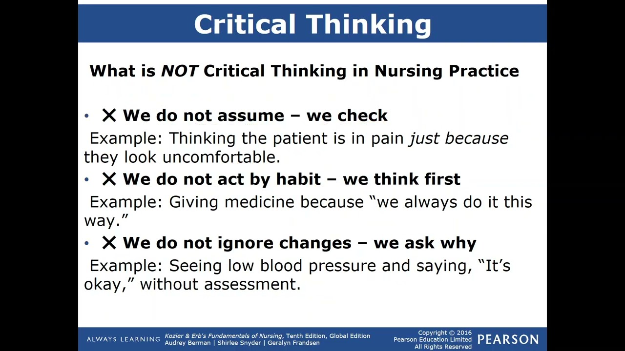 Updated_The Nursing Process- Critical Thinking and Assessing (Lecture 5)