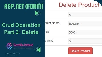 Crud Operation Part 3 - Delete Record (Asp.net Form)