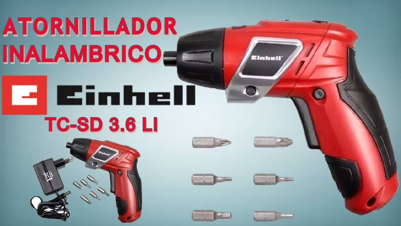 ATORNILLADOR DESTORNILLADOR INALAMBRICO EINHELL TC-SD 3,6 LI. INALAMBRICO.  4K 2021. - YouTube