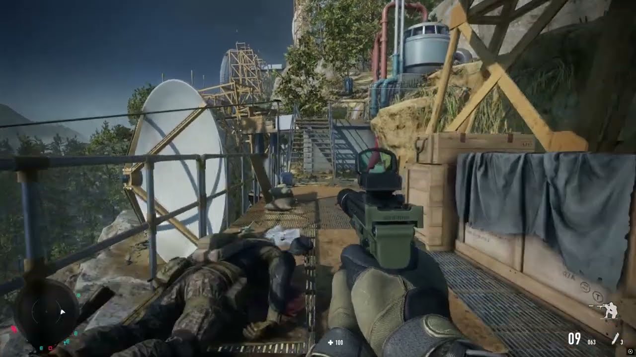 Sniper contracts 2 disabling antenna, with headshots
