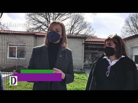 V&Iacute;DEO | A conselleira de Pol&iacute;tica Social visita as obras de ampliaci&oacute;n da Residencia de Porqueira