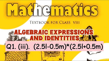 Algebraic Expression and Identities 