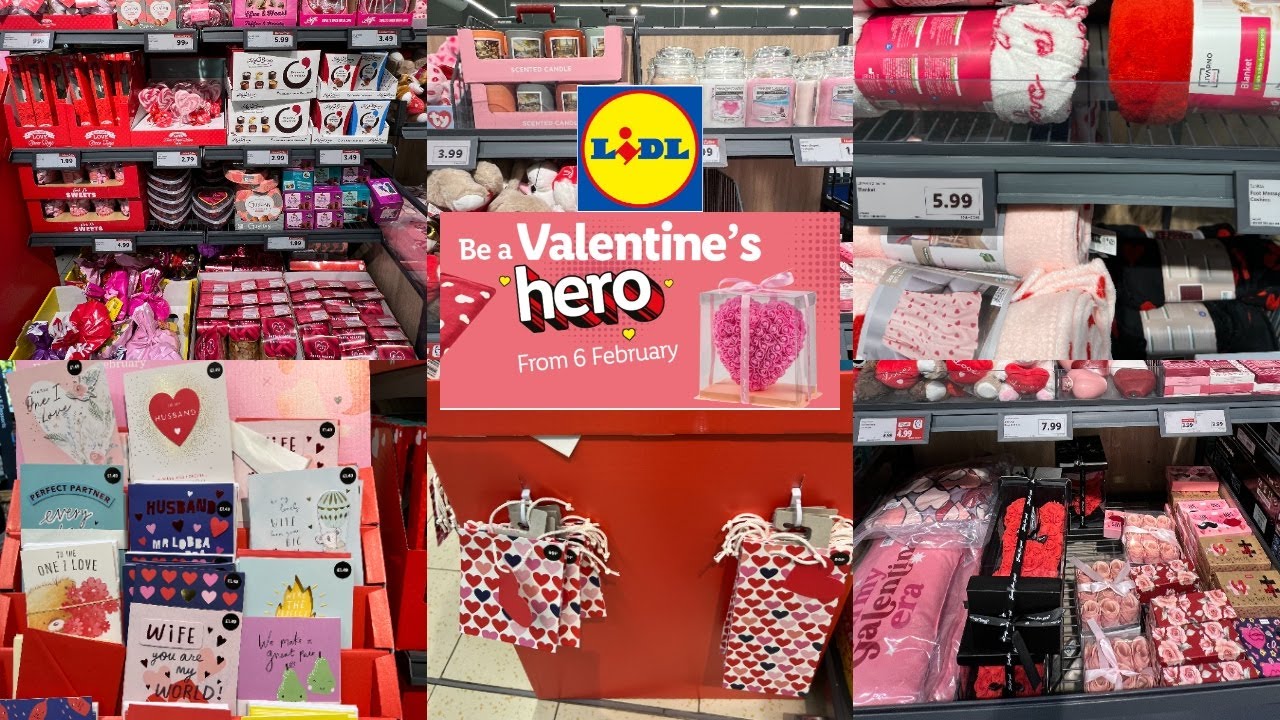 LIDL VALENTINES DAY GIFTS & CHOCOLATES COLLECTION 2025 | LIDL HAUL | TRAVELANDSHOP WITH ME