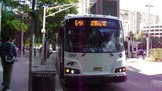 New Jersey Transit 2012 Designline ECOCoach CNG Commuter 7201 On The 64H @ Newport Mall