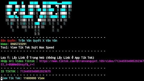 Tool Buff View Tik Tok Suýt Max Speed | Trần Văn Quyết