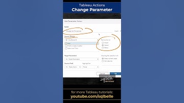 #Tableau - Change Parameter Action #tableaututorial #tableautraining #tableautips