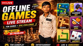 🔥 Offline Games Live | Snake 🐍 Air Hockey 🏒 Fruit Duel 🍊 | Fun Challenge Gameplay