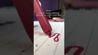 LIP PENCIL or COLORING PENCIL 😭 LIP PENCIL or COLORING PENCIL 😭