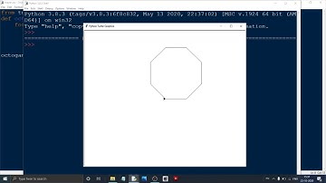 shapes in python : part 4 : octagon #31