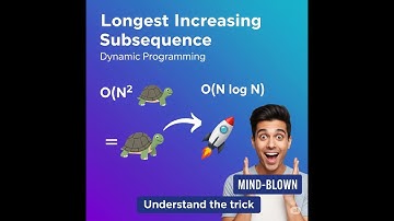 Master Longest Increasing Subsequence (LIS) with Dynamic Programming | O(N²) to O(NlogN) Explained!
