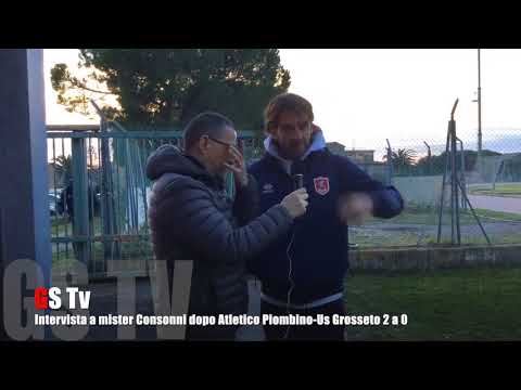 Gs Tv - intervista a mister Consonni dopo Piombino-Grosseto 2 a 0