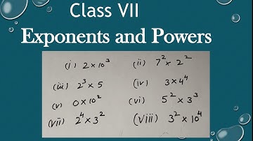 Convert Exponent form to simple number || simplify Exponential form, class 7 maths solution ch - 13