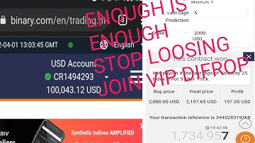 How? Double Your Deriv/Binary  Account Using VIP Differs Signals Make up to  800% /Day 50000%/ 3Days