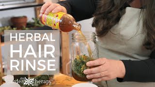 Herbal Apple Cider Vinegar Hair Rinse for Healthy Hair