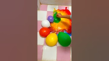 Color Explosion ASMR! 🎈💥 Satisfying Balloon Popping Sounds #ASMR #BalloonPop #experiment