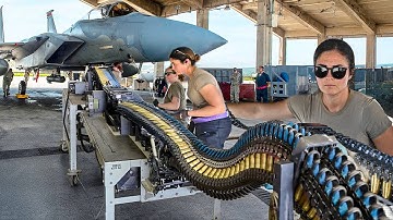 Feeding a U.S. Air Force F-15C with Monstrously Powerful 20mm Rounds