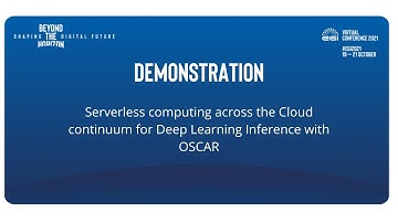 Demo: Serverless computing across the Cloud continuum for Deep Learning Inference with OSCAR