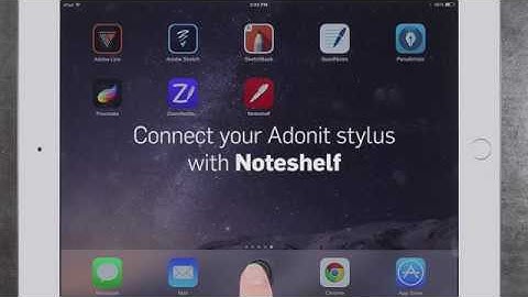 Adonit - How to Connect a Jot to Noteshelf