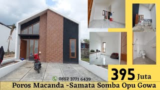 Rumah poros Macanda Samata Gowa dekat Hertasning