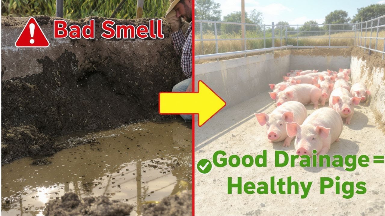 Дренажные системы в свинарниках: как предотвратить появление запаха и болезней».