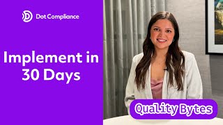 Implement Your eQMS in Under 30 Days | Quality Bytes Ep 5