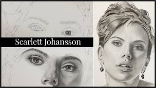 How to draw a Portrait- Drawing Scarlet Johansson Pencil Sketch screenshot 2
