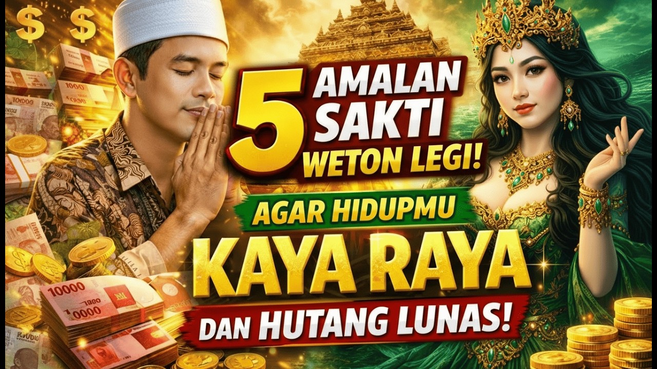 WETON LEGI WAJIB TAHU ❗Inilah 5 AMALAN SAKTI ❗ Agar hidupmu KAYA RAYA dan HUTANG LUNAS ❗