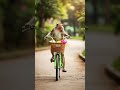Monkey Riding a Bicycle with a Flower Basket! ​#MonkeyOnBike​#FunnyAnimals​#CuteAnimals