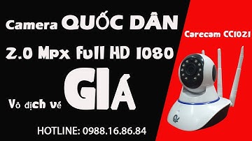 Camera 3 râu Carecam CC1021 2.0Mpx full HD1080 - Sản phẩm đạt chứng nhận Camera WIFI Quốc Dân
