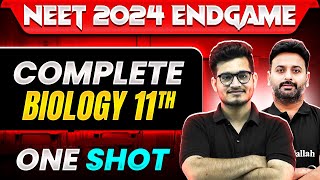 Complete Class 11th BIOLOGY in 1 Shot | Concepts + Most Important Questions | NEET 2024