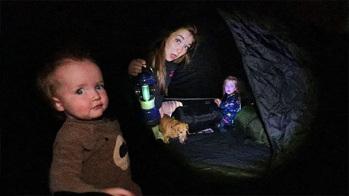 BACKYARD TENT!! First Time Camping with Adley and ...