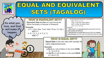 Equal and Equivalent Sets (Tagalog)