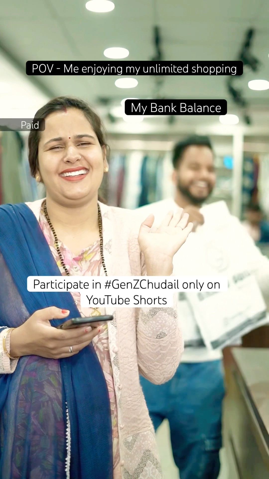 #Ad Use the remix feature and create your POV Shorts on the #GenZChudail evil laughter audio!