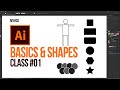 How to get started with Adobe Illustrator | Interface and Basic Shapes Lesson in Urdu/Hindi #01